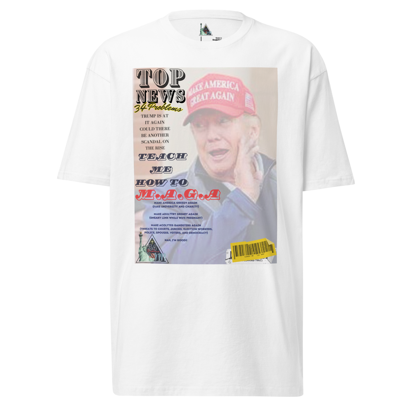 Teach me how to maga! Men’s premium heavyweight tee